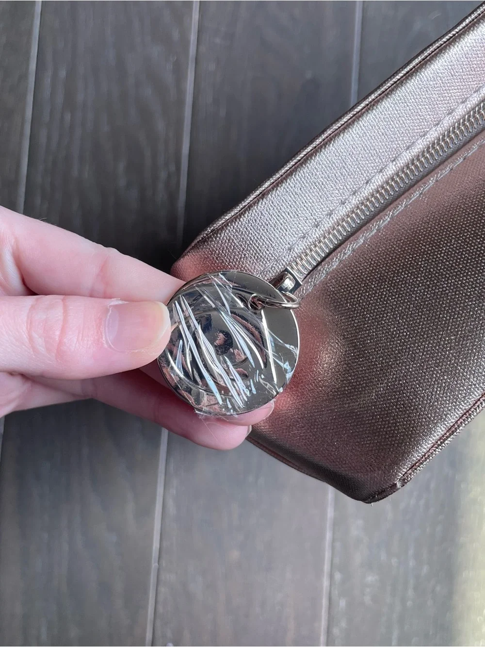 Lancôme Gold Metallic makeup/Cosmetic Case
